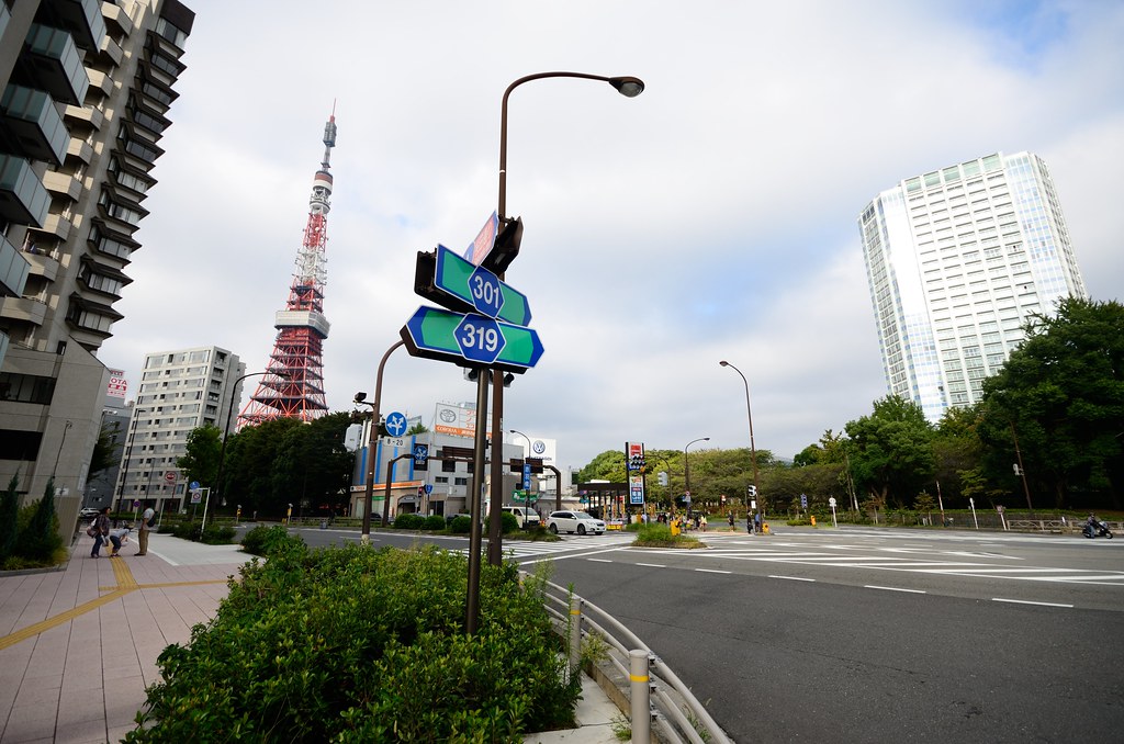 Tokyo Tower and Akabane-bashi Intersection