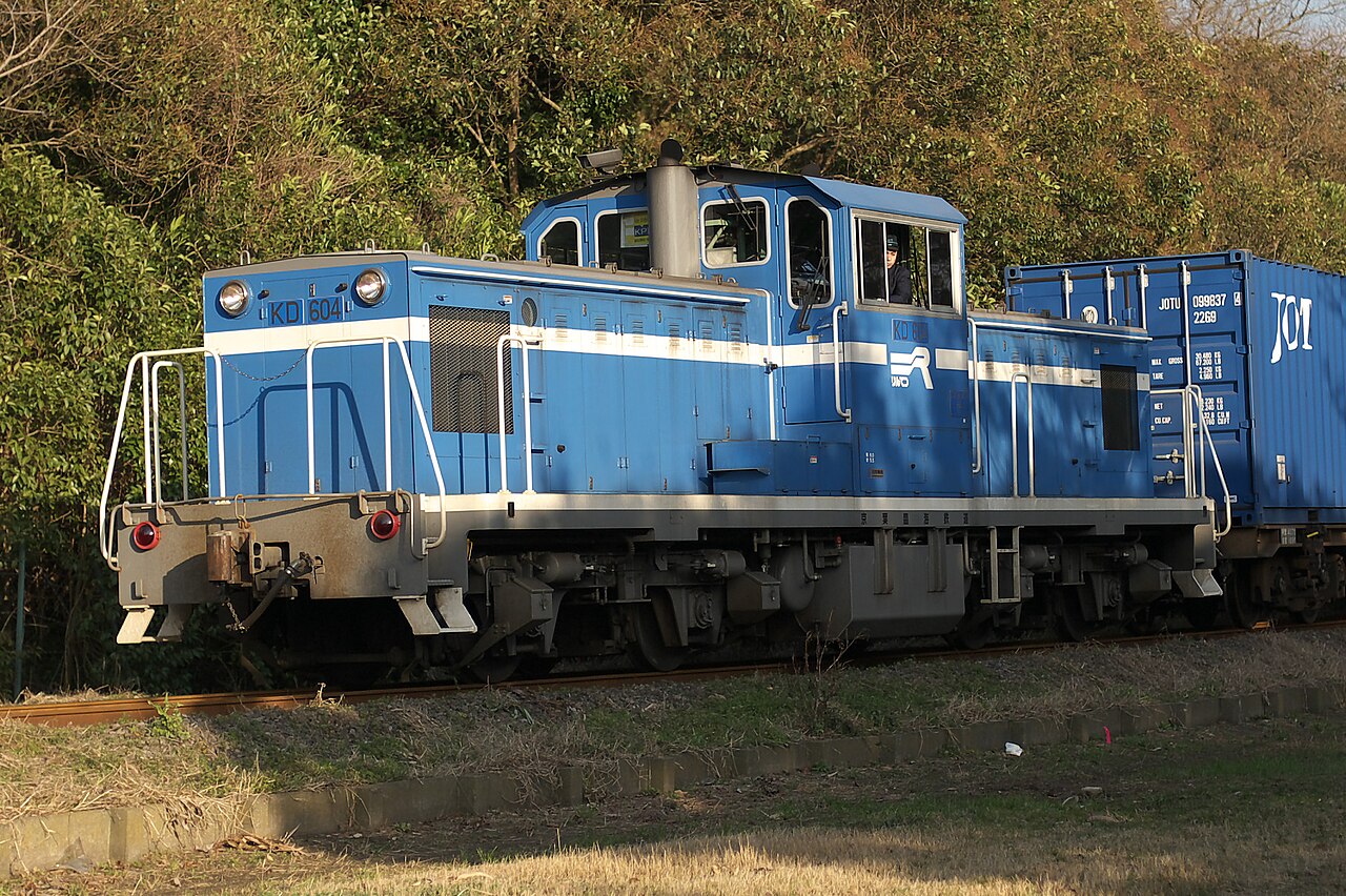 Diesel locomotive type KD60(No.4) of Keiyo Rinkai railway.