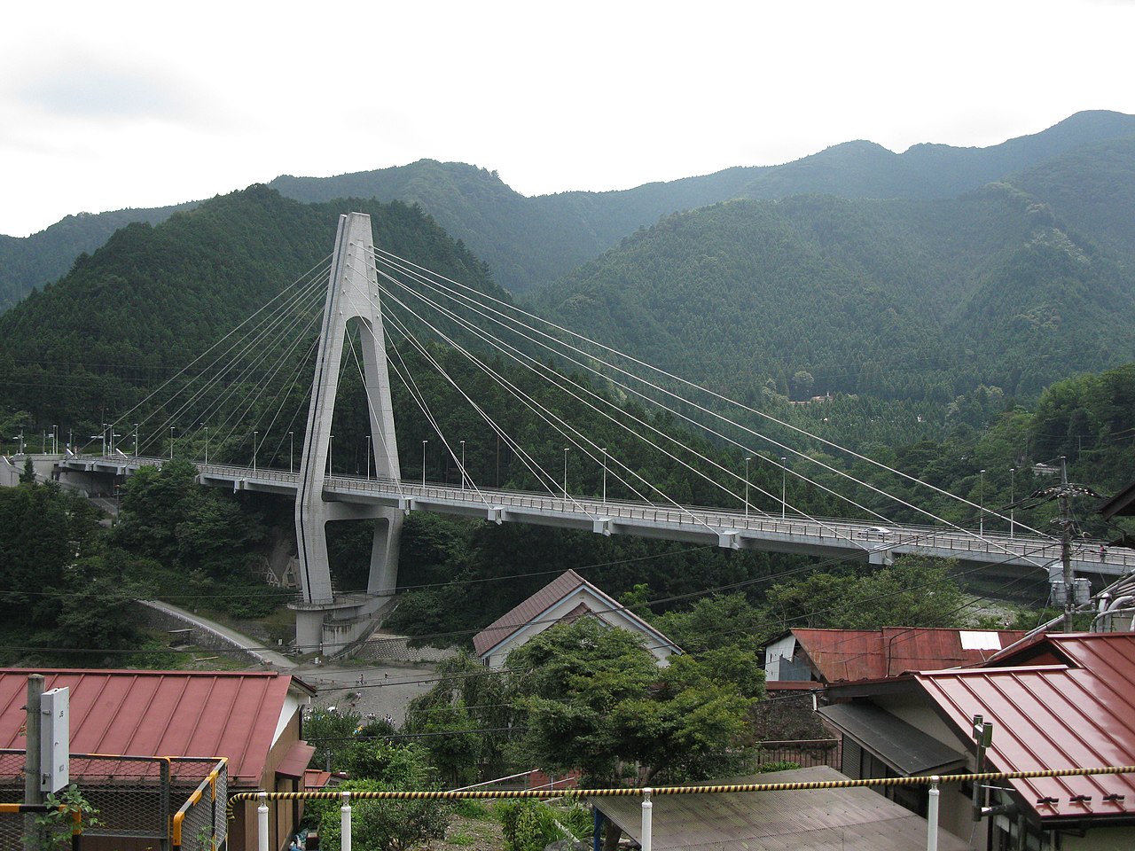 Okutama bridge (Okutama, Tokyo, Japan)