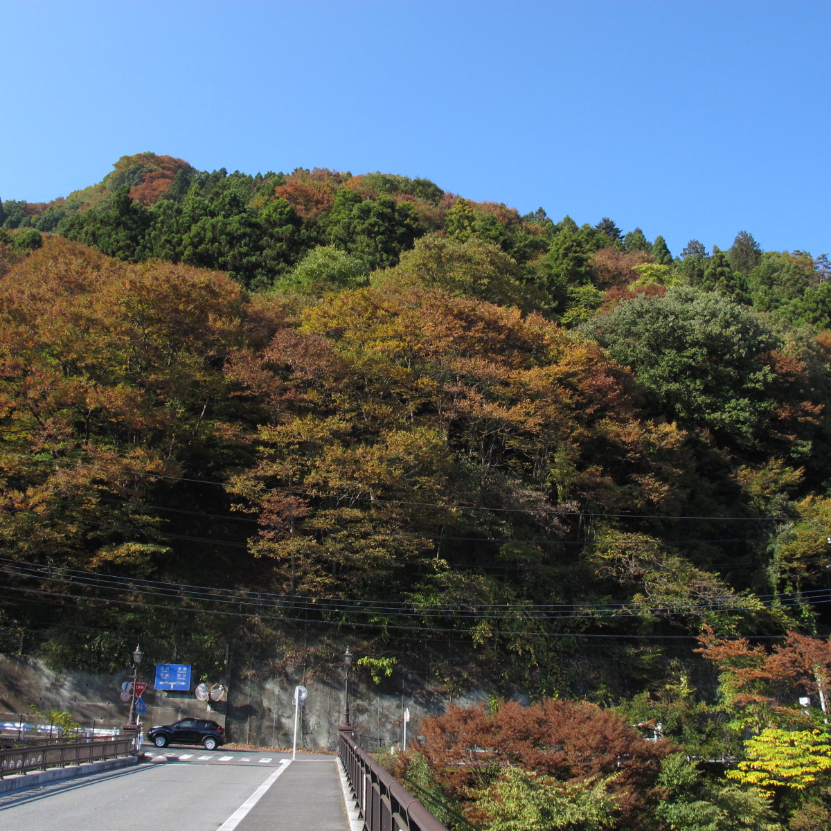 Shirakawa Bridge in Chichibu, Saitama Prefecture, Japan.