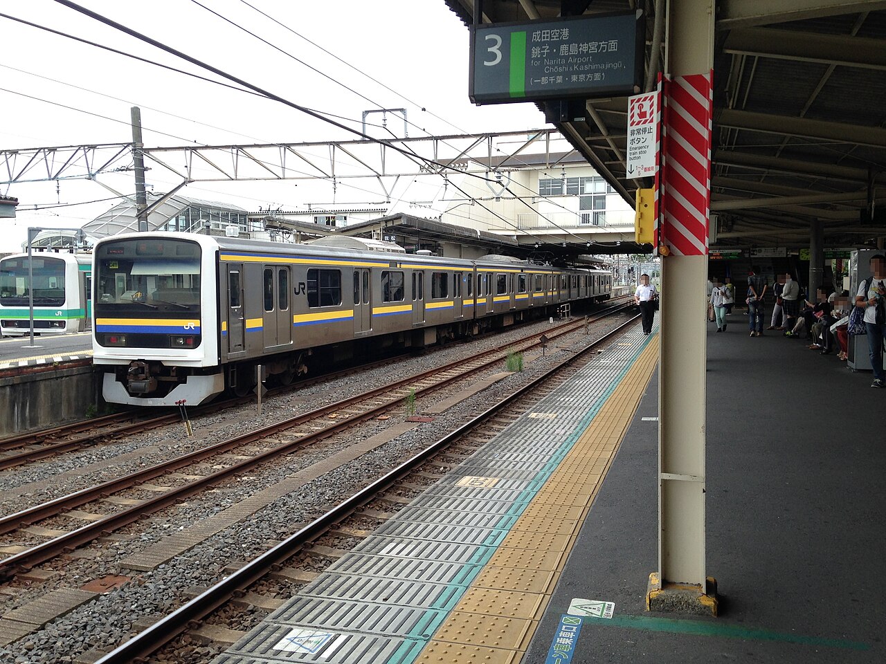 成田駅の3番ホーム