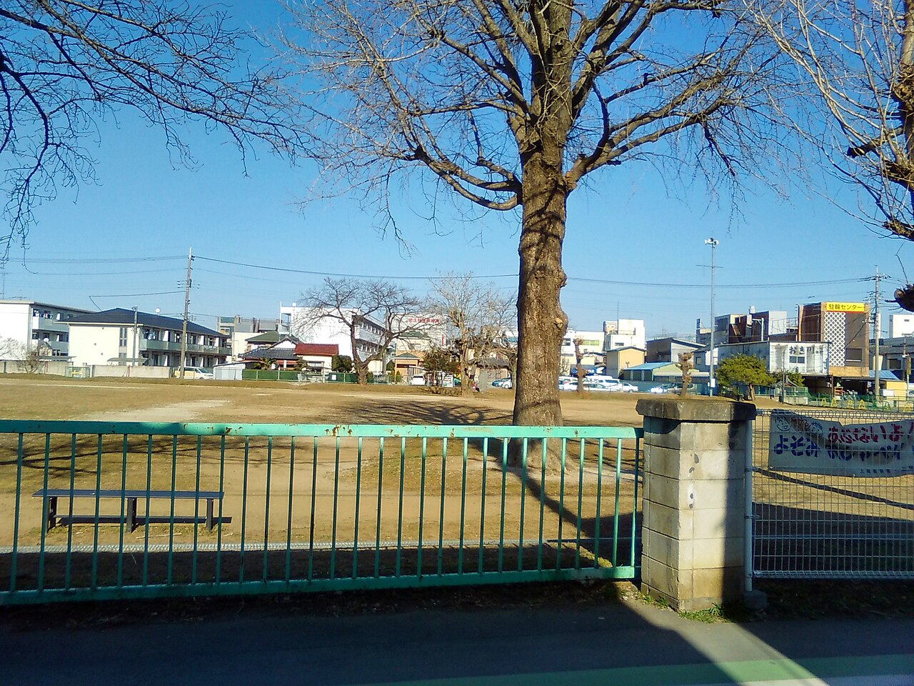 Kotobuki Square, former site of Okegawa Minami Elementary School, located in Okegawa, Saitama, Japan