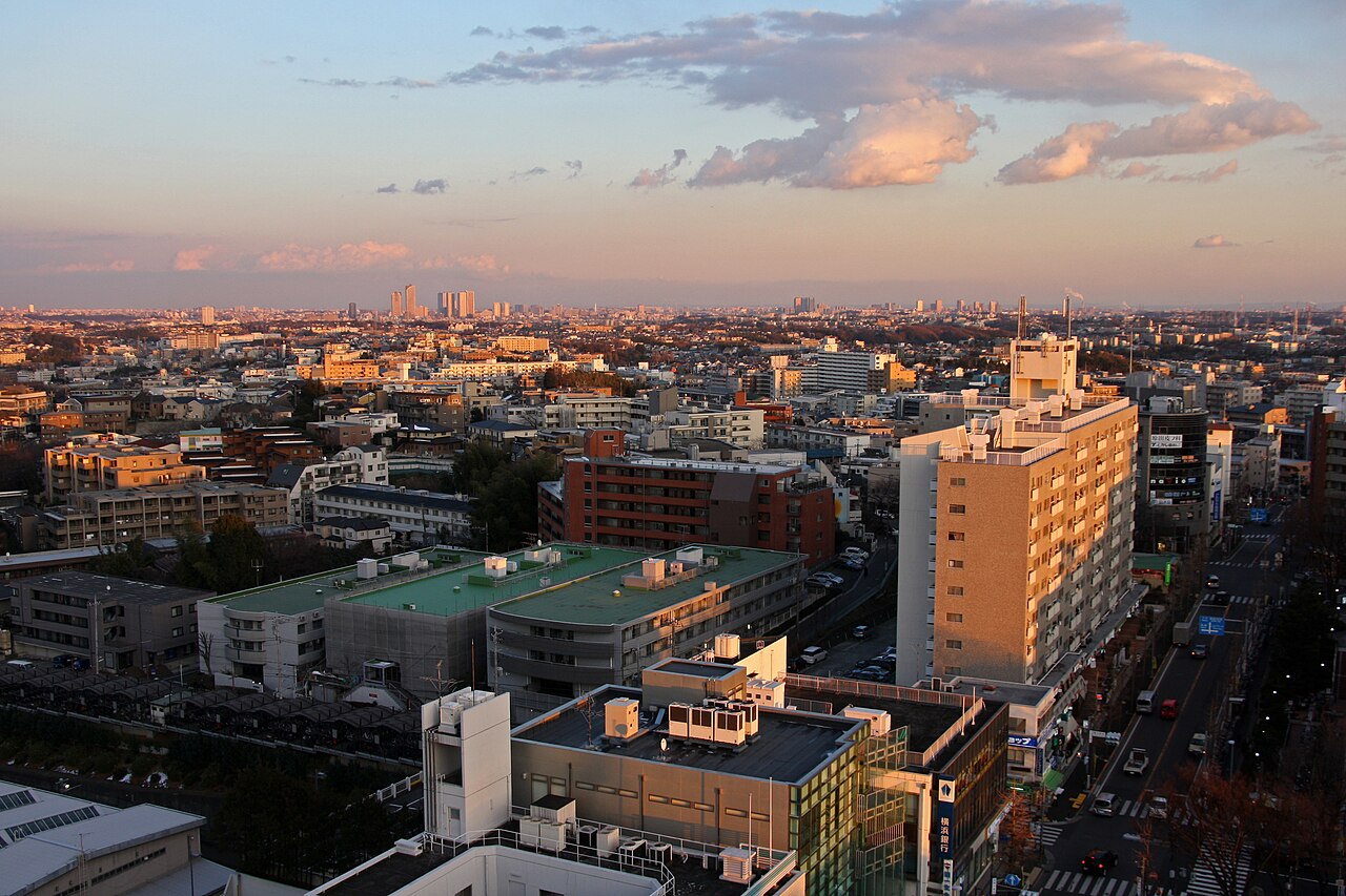 View of Miyamae-ku, Kawasaki, Kanazawa. Seen from Saginuma.