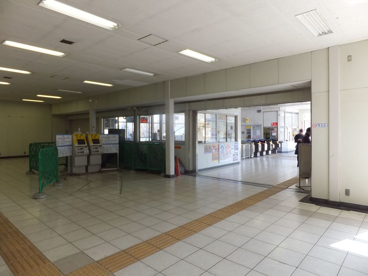 Seibuen Station operated by Seibu Railway, in Higashimurayama, Tokyo, Japan