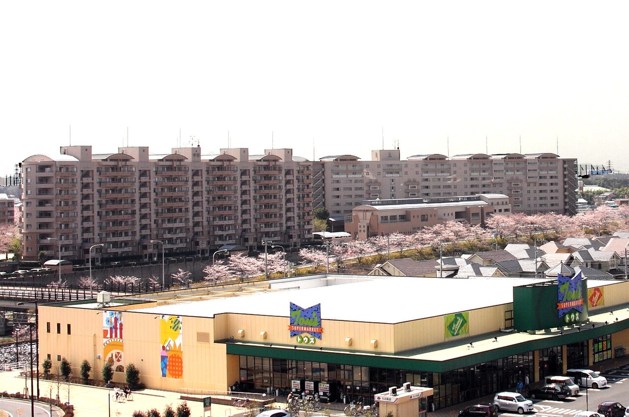 白井PRISTAから中銀マンションを眺める