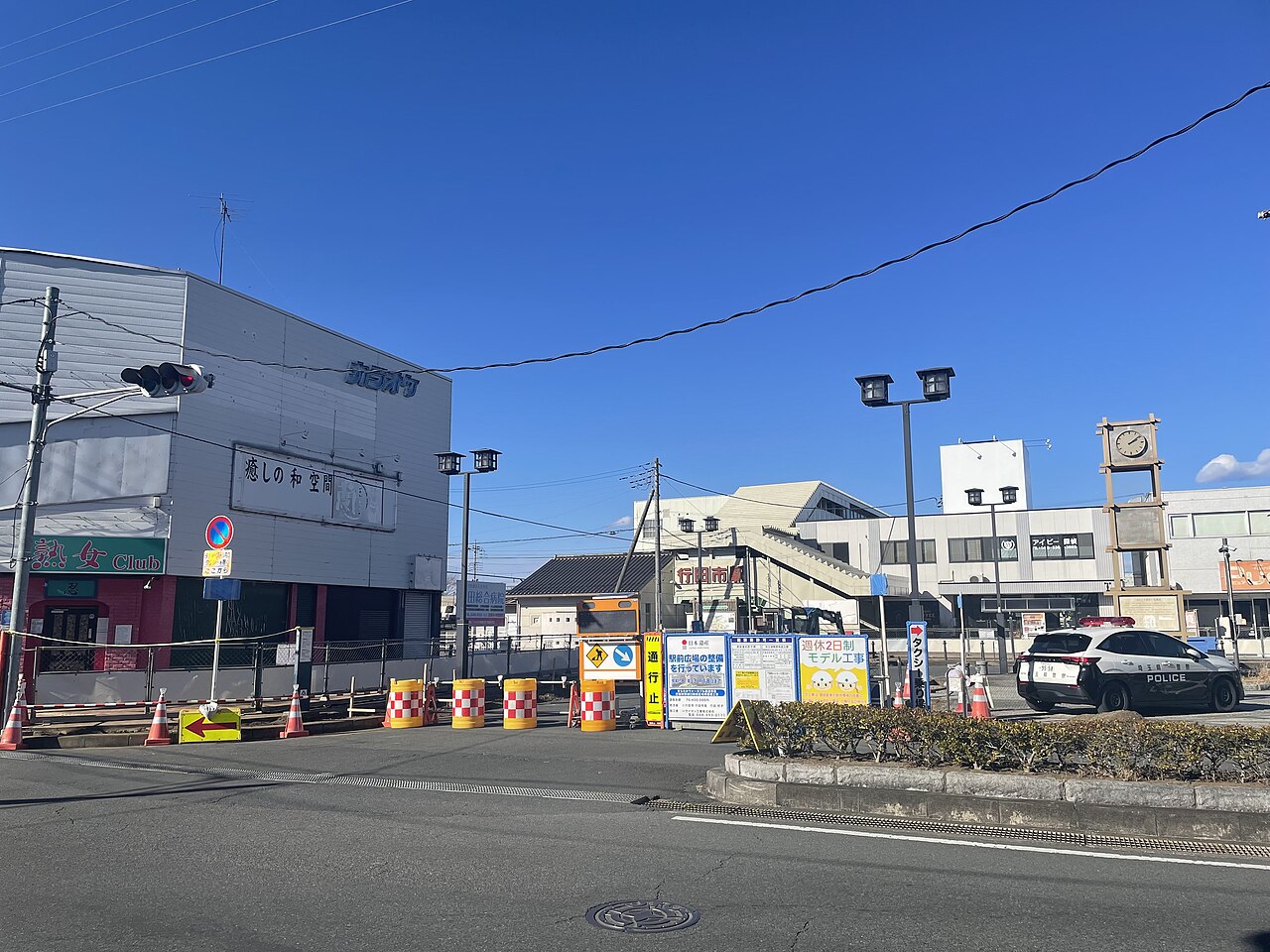Gyōdashi Station, Chichibu Main Line, Gyoda city, Saitama prefecture, Japan